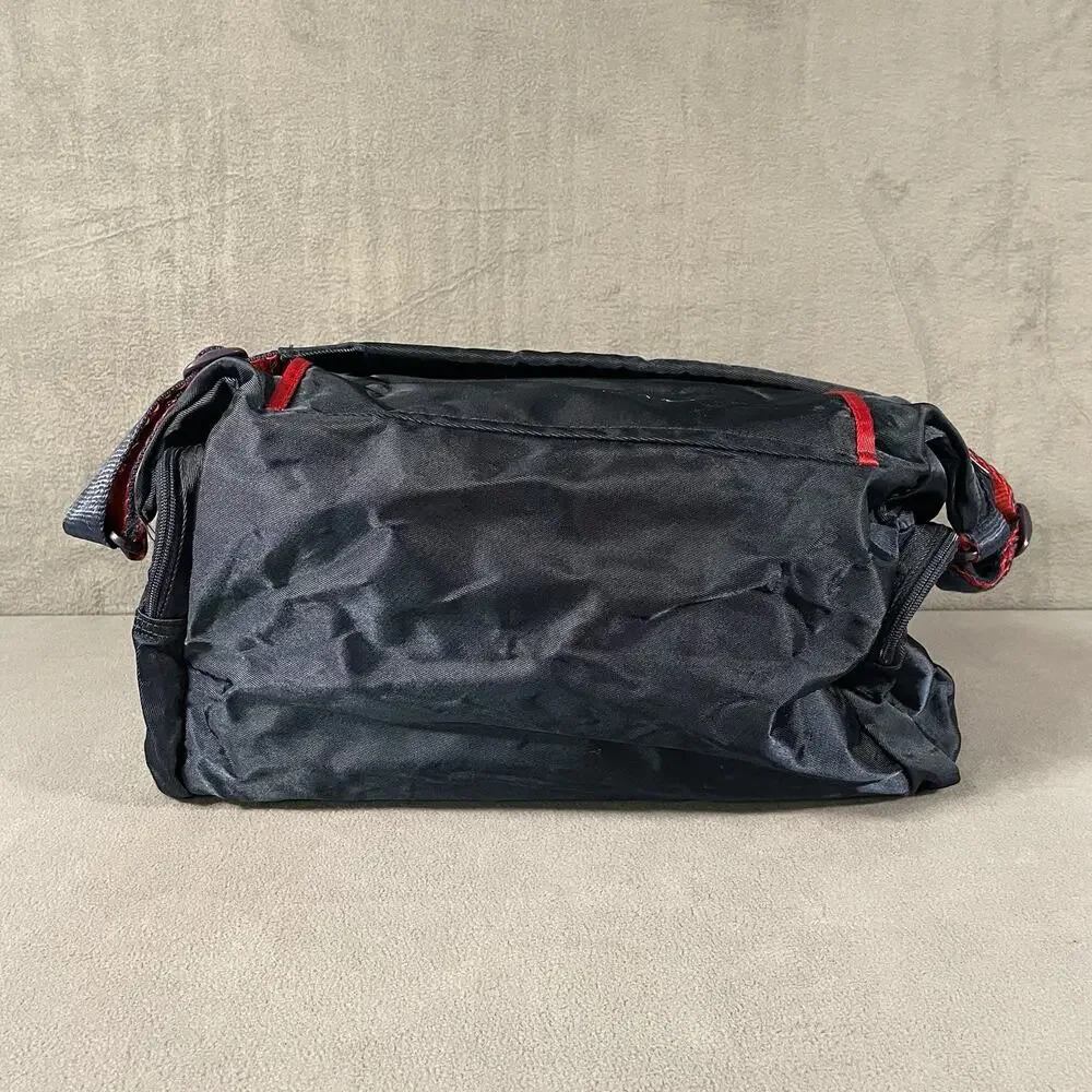 Tommy Hilfiger Nylon Messenger Shoulder Bag Blue Red Utility Travel Camera